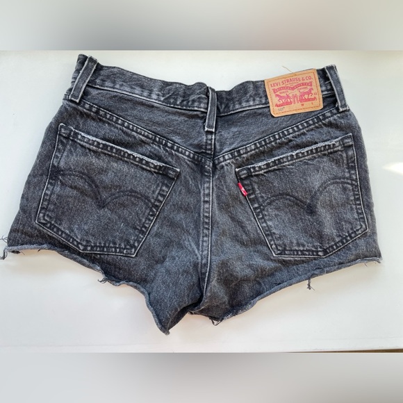 Levi’s black 501 cutoff shorts. - Picture 4 of 4